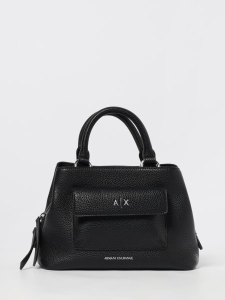 Borsa Armani Exchange in pelle sintetica a grana