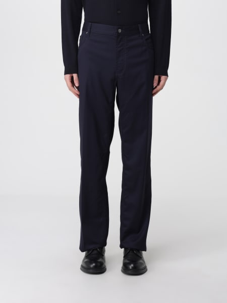 Pantalone sartoriale Emporio Armani in lana vergine stretch