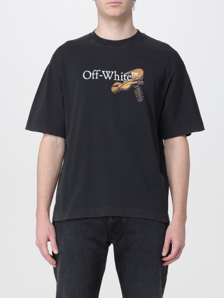 T-shirt in cotone con stampa Arrow Off-white