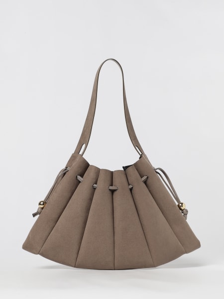 Borsa Dafne Themoirè in camoscio vegano plissè