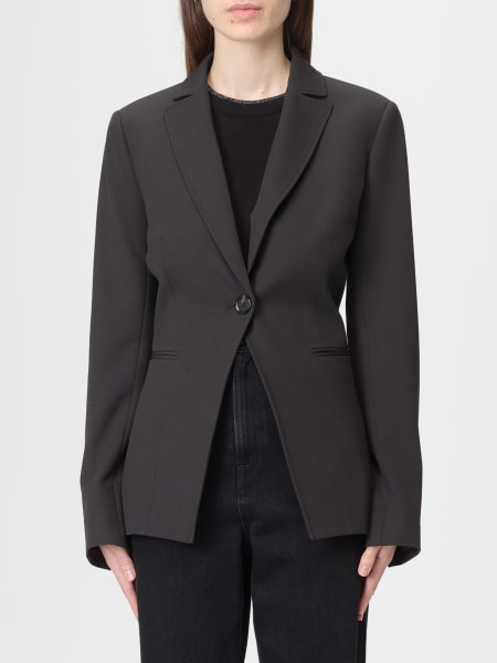 Blazer a monopetto in misto viscosa Pinko