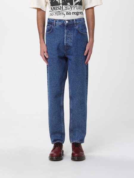 Jeans straight Amish in denim