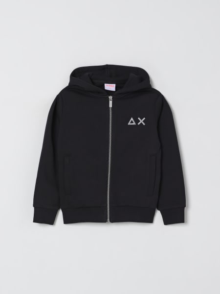 Felpa con cappuccio in cotone con logo SUN68