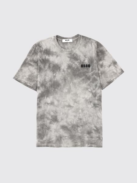 T-shirt in cotone astratta MSGM