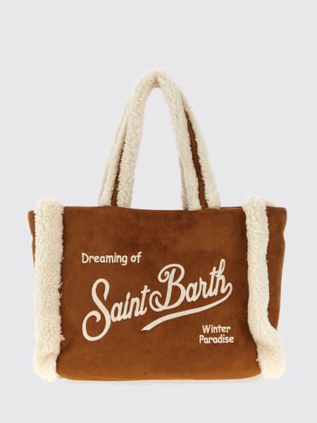 Borsa Colette Mc2 Saint Barth in camoscio sintetico e pile