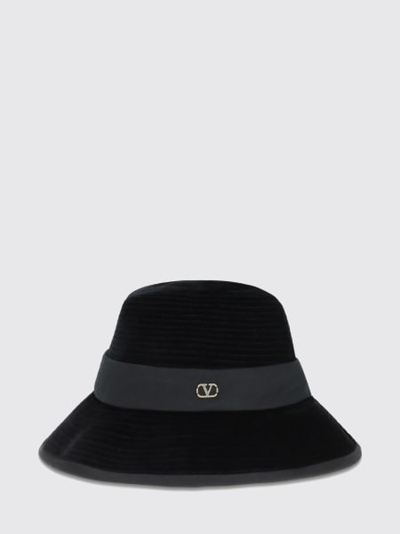 Cappello VLogo Signature Valentino Garavani in velluto a coste