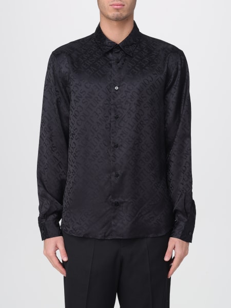 Camicia classica Versace Jeans Couture in viscosa con logo