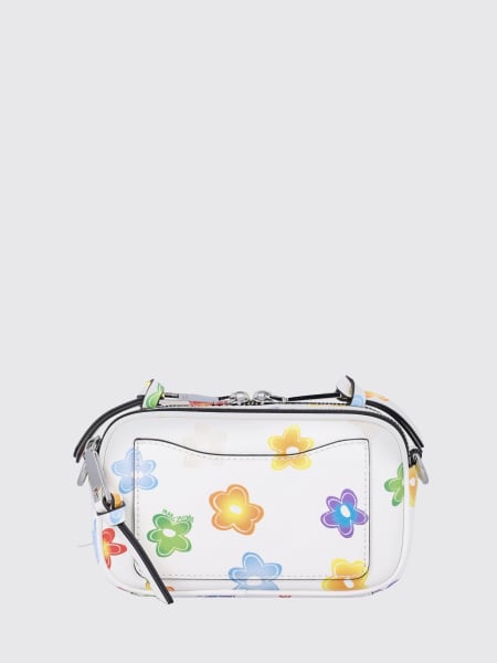 Borsa The Snapshot Marc Jacobs in pelle saffiano con stampa all over