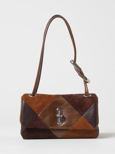 Borsa a spalla Dual in suede patchwork Marc Jacobs