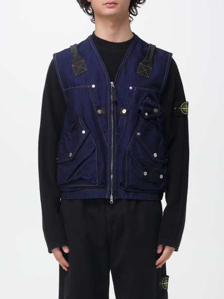 Gilet Research Denim Stone Island