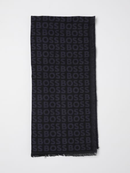 Sciarpa Tadic Boss in viscosa con logo jacquard