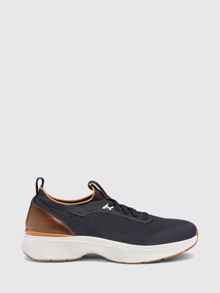 Sneakers Santoni in mesh e pelle