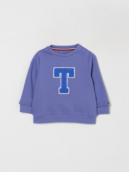 Felpa a girocollo in cotone con logo Tommy Hilfiger