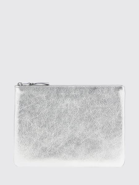 Portadocumenti Comme Des Garçons Wallet in pelle a grana laminata