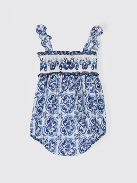 Pagliaccetto Dolce & Gabbana in cotone con stampa Maioliche