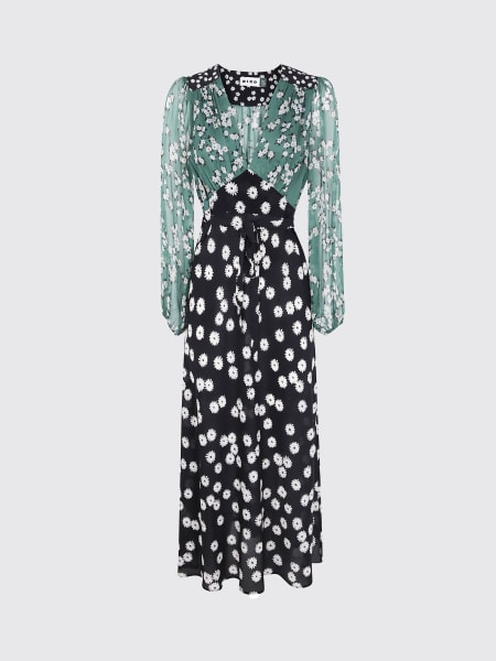 Abito midi Rixo London in seta floreale