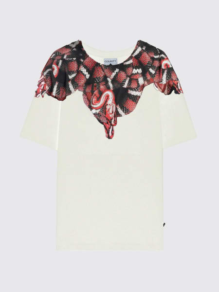 Felpa di cotone stampata County Of Milan