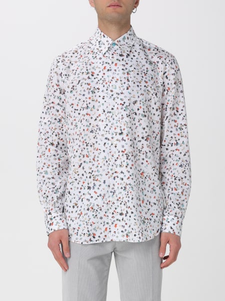Camicia Paul Smith in misto seta con stampa floreale