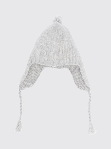 Cappello Bonpoint in maglia di cashmere con paraorecchie e pompon