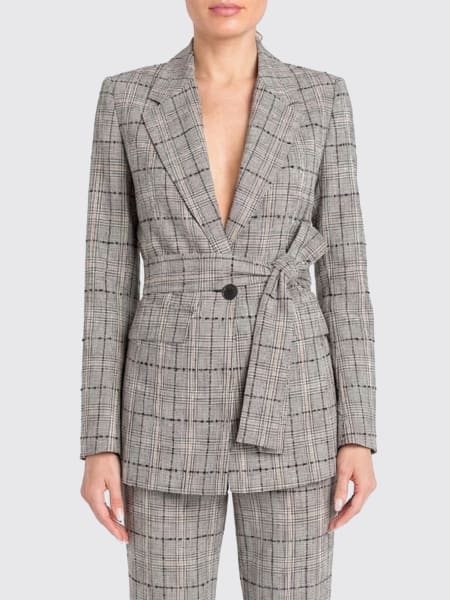 Blazer monopetto Twinset in misto viscosa check