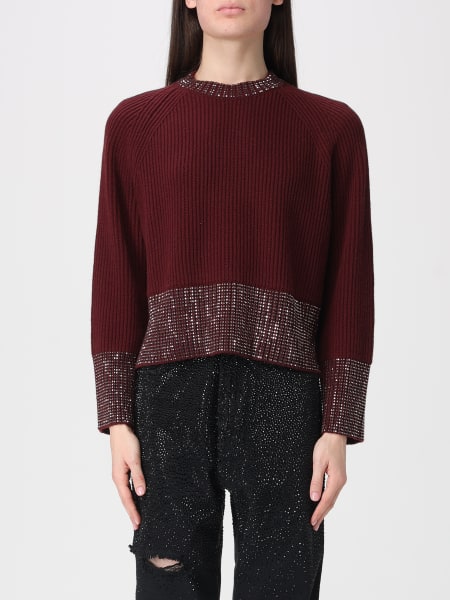 Pullover girocollo Golden Goose in lana con strass