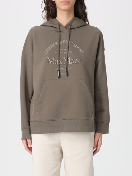 Felpa con cappuccio in cotone con logo 's Max Mara