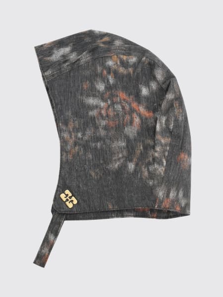 Cappello Ganni in cotone con stampa floreale