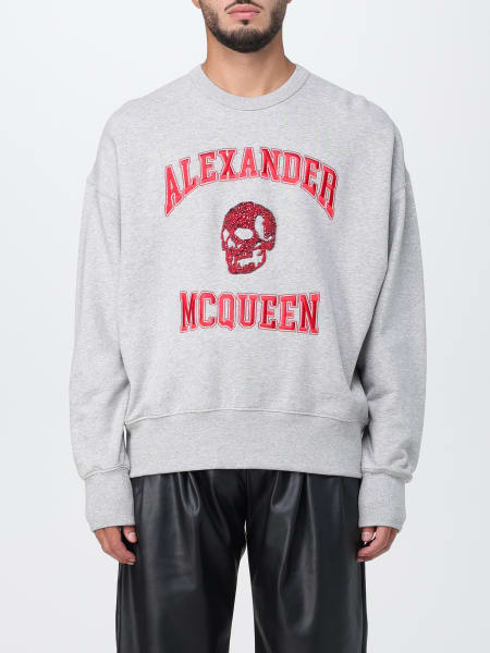 Alexander McQueen sweatshirt with rhinestone skull