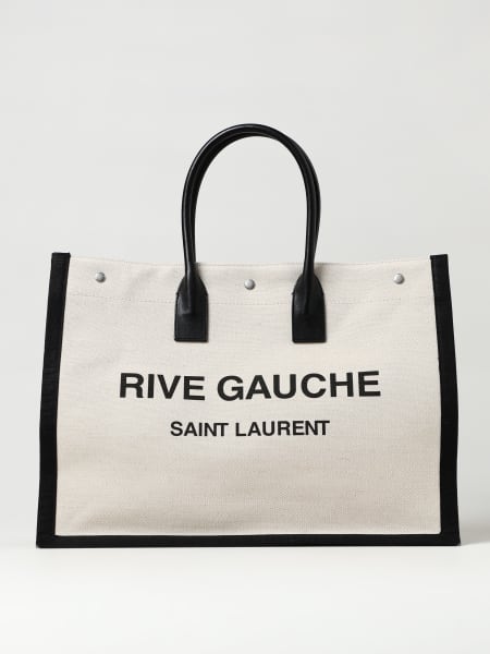 Borsa Rive Gauche Saint Laurent in canvas