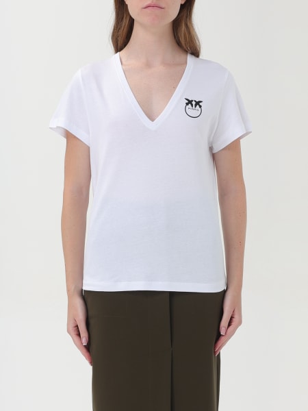 T-shirt Pinko in cotone con logo