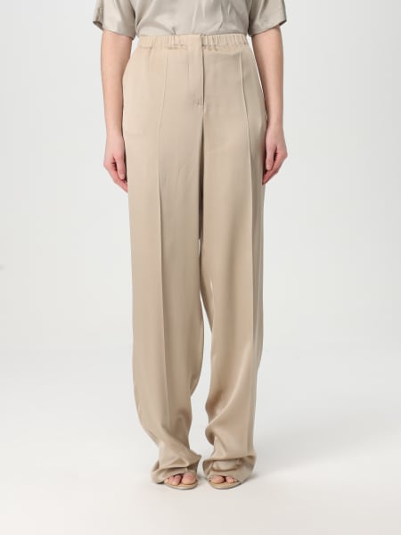 パンツ GIORGIO ARMANI Women Straight Pants GW000641 TE10101 U8045 G Straight-leg one-pleat trousers in viscose cady | Giorgio Armani