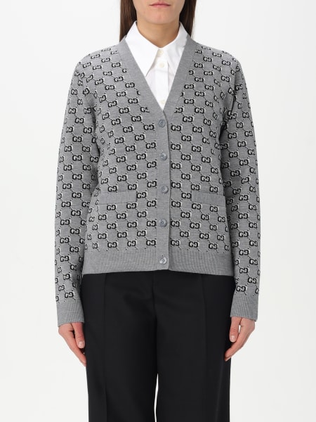Gucci: Cardigan Gucci in lana con motivo monogram