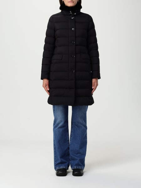 ジャケット MOORER Woman Jacket Black MODGI300005 U0001 MOORER: Coat woman - Black | Moorer jacket MODGI300005