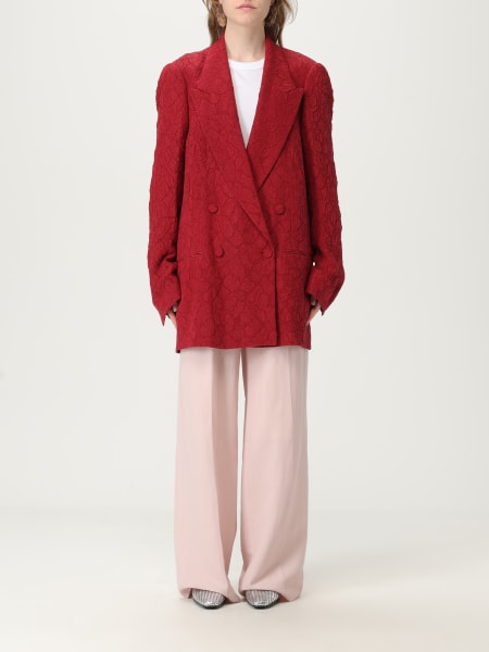 アウターその他 DRIES VAN NOTEN Woman Blazer Cherry 0104091221 356 DRIES VAN NOTEN: Blazer woman - Cherry | Dries Van Noten