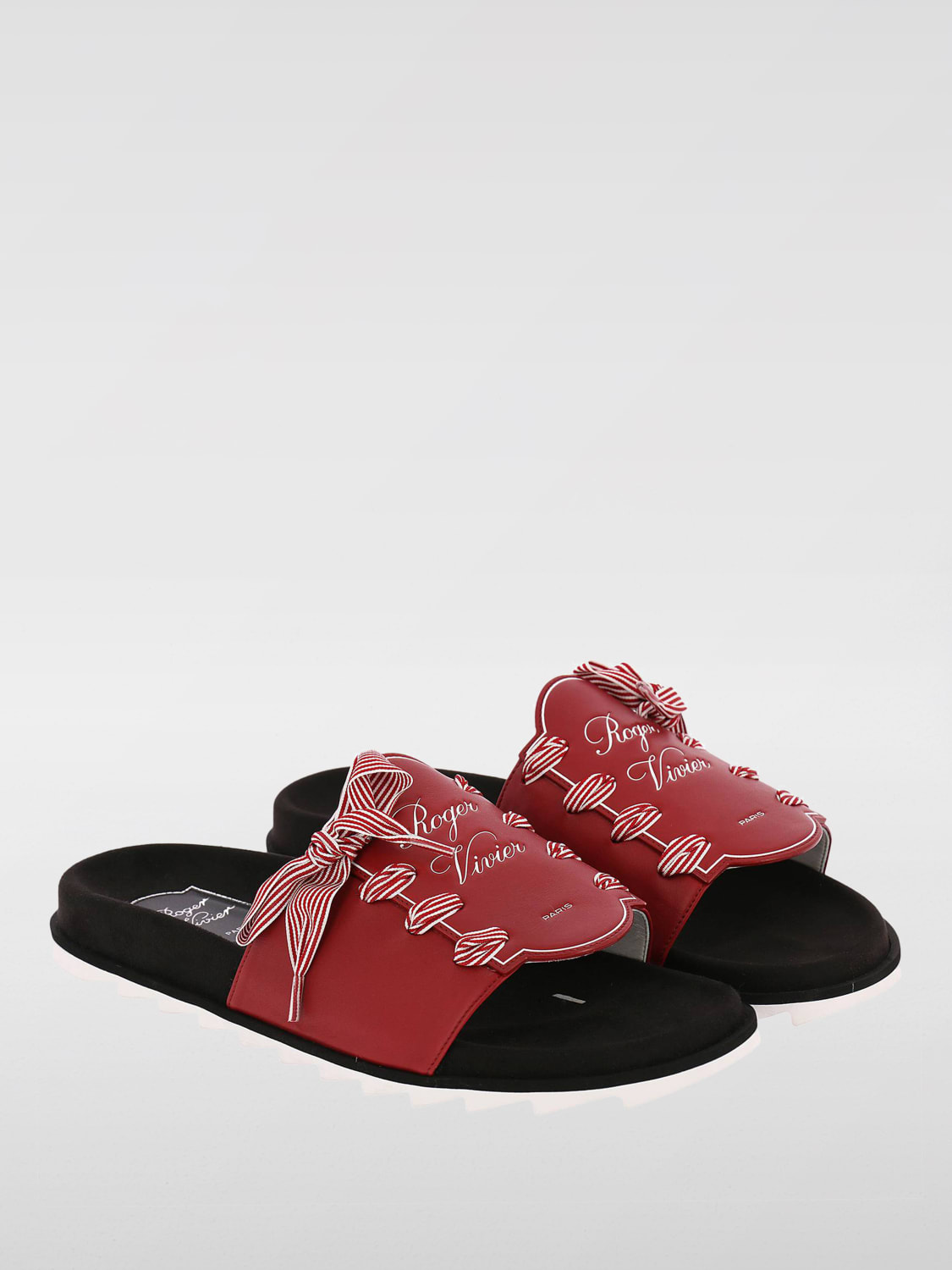 ROGER VIVIER FLAT SANDALS: Shoes women Roger Vivier, Red - Img 2