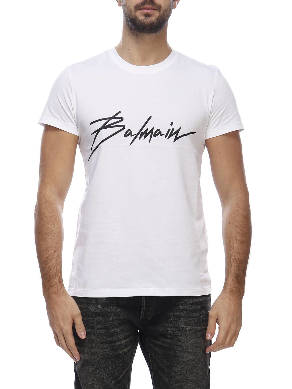 BALMAIN T-SHIRT: T-shirt men Balmain, White - Img 1