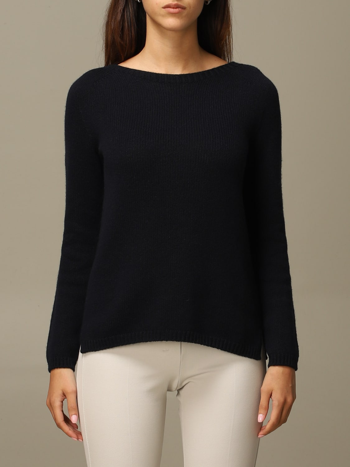 'S MAX MARA MAGLIA: Pullover Giorgio S Max Mara in cashmere, Blue - Img 1