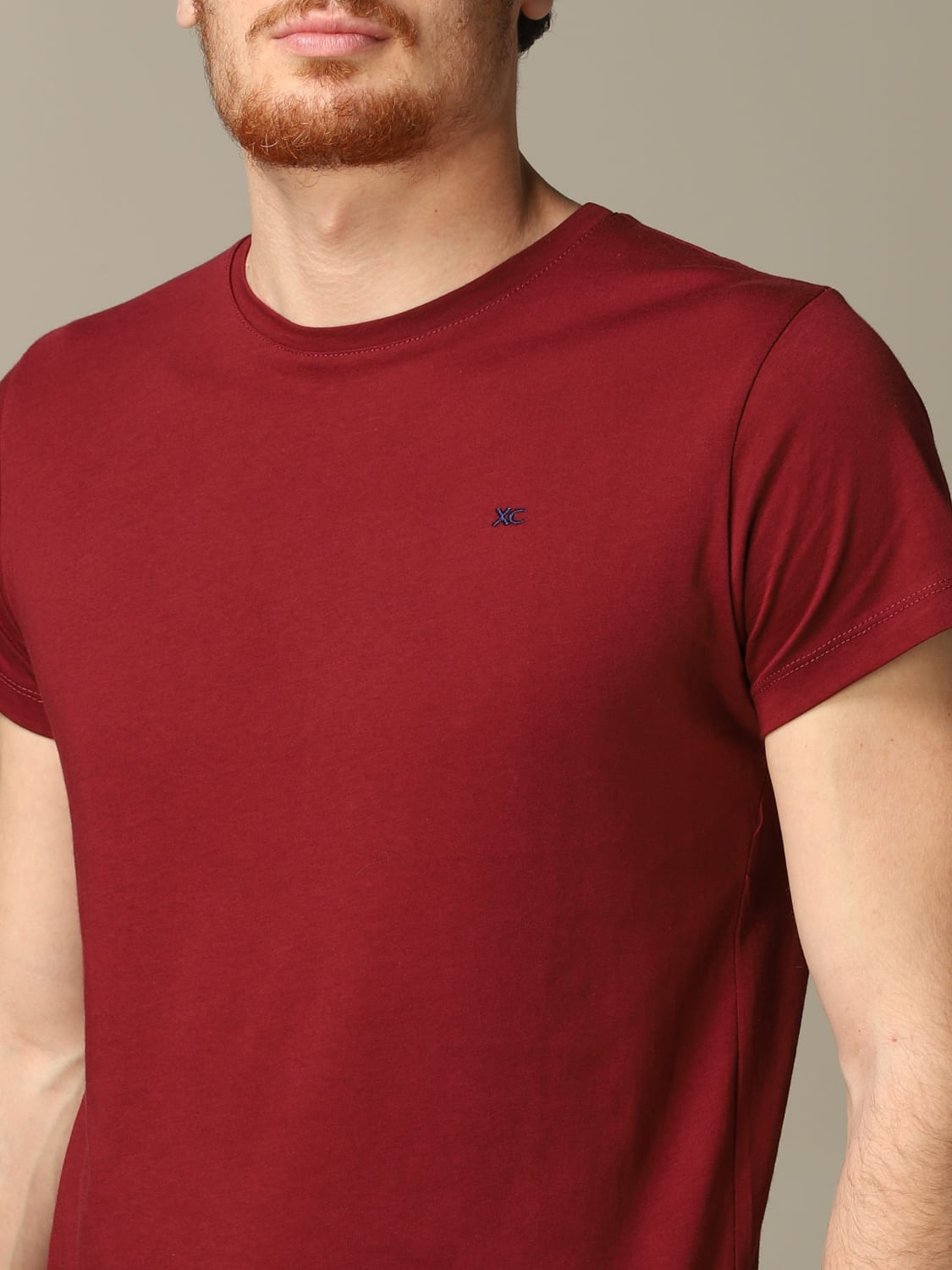 XC T-SHIRT: T-shirt men XC, Burgundy - Img 3