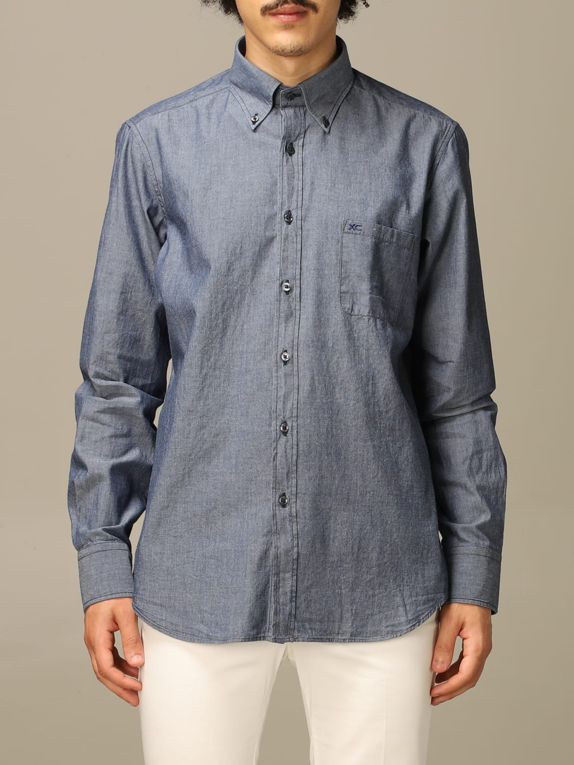 XC CAMICIA: Camicia XC in denim chambray , Denim - Img 1