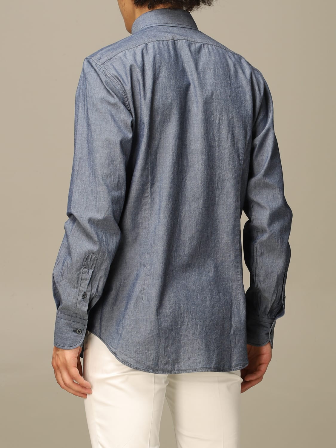 XC CAMICIA: Camicia XC in denim chambray , Denim - Img 2