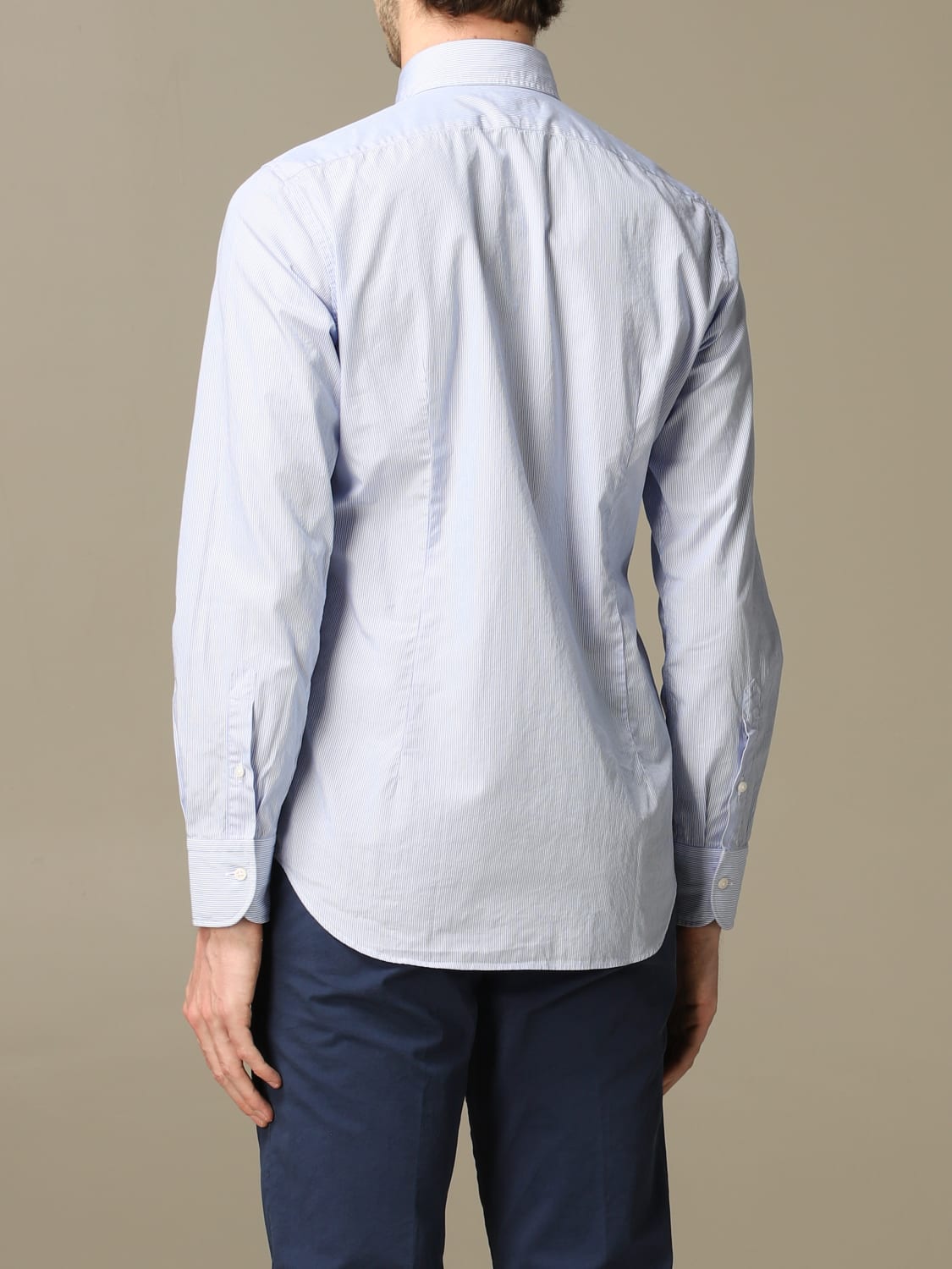 XC SHIRT: XC shirt slim washed cotton, Sky Blue - Img 2