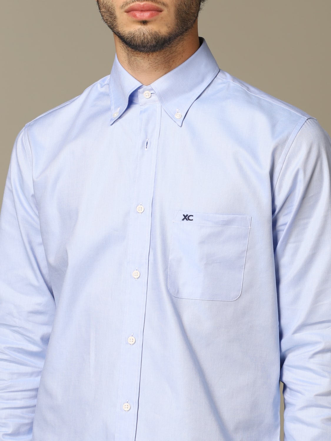 XC CHEMISE: Chemise homme XC, Bleu Azur - Img 3