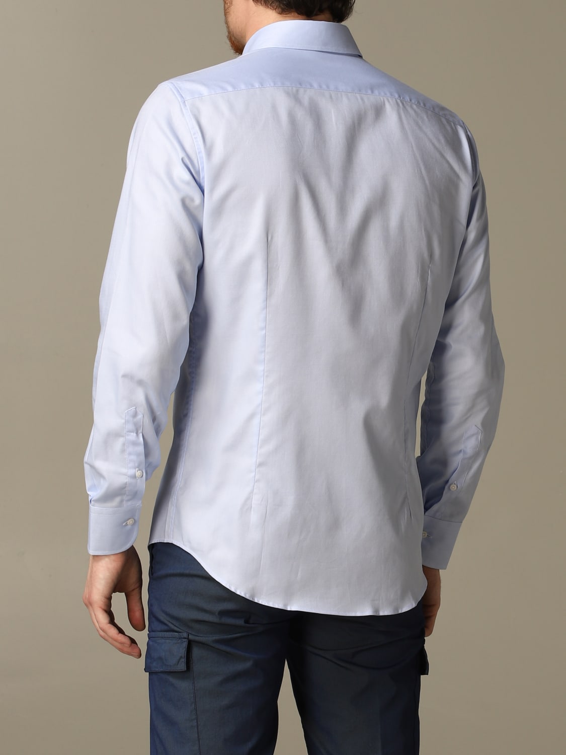 XC SHIRT: XC regular fit shirt with button-down collar, Sky Blue - Img 2
