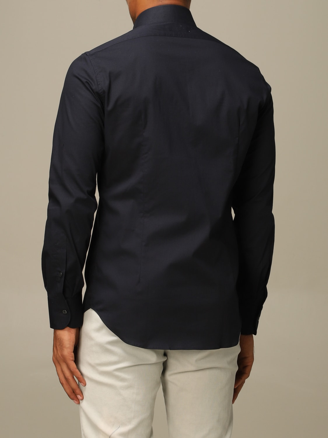 XC SHIRT: XC poplin shirt with Italian collar, Blue - Img 2