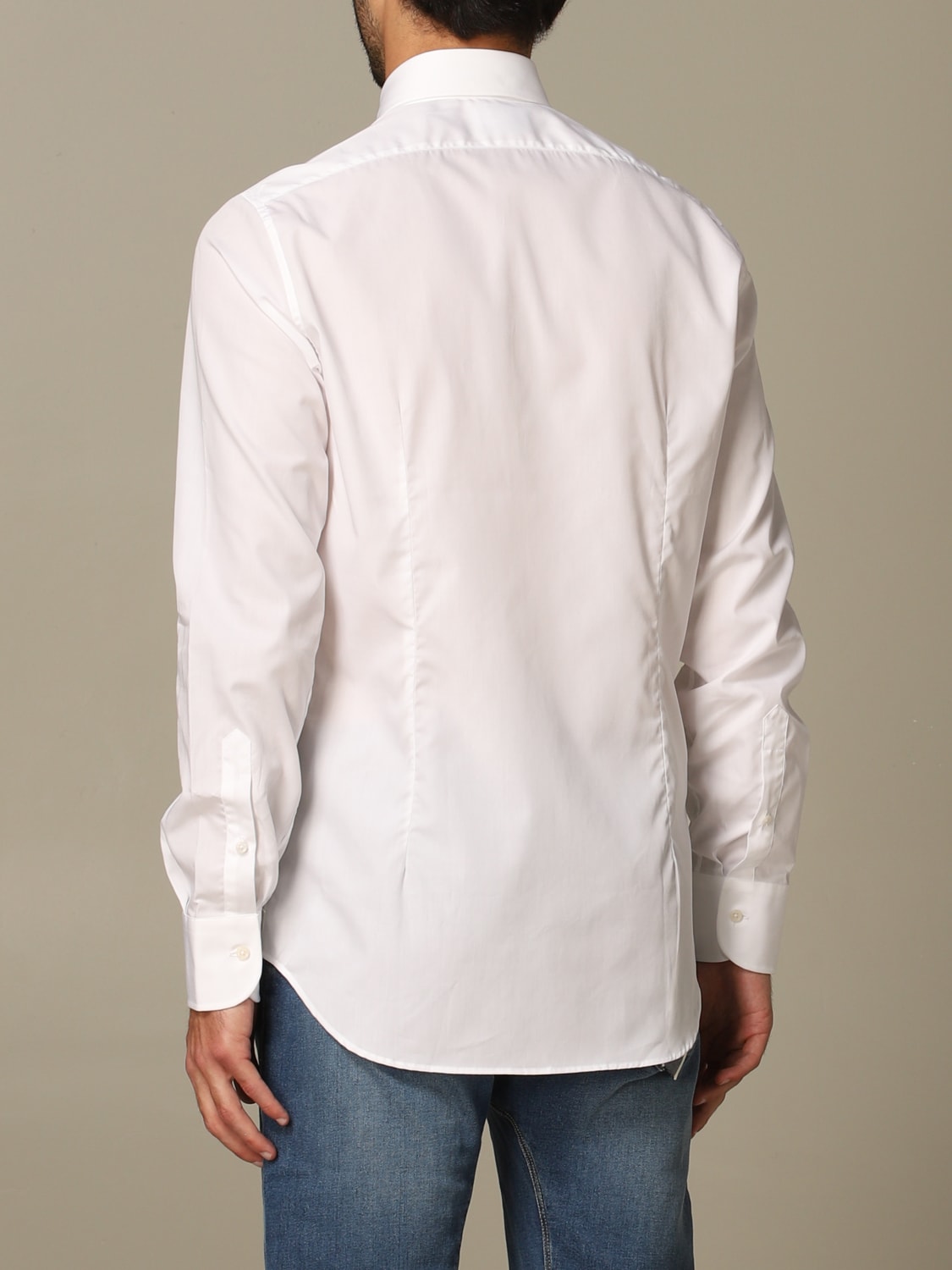 XC CAMICIA: Camicia XC in cotone no iron con logo ricamato, Bianco - Img 2