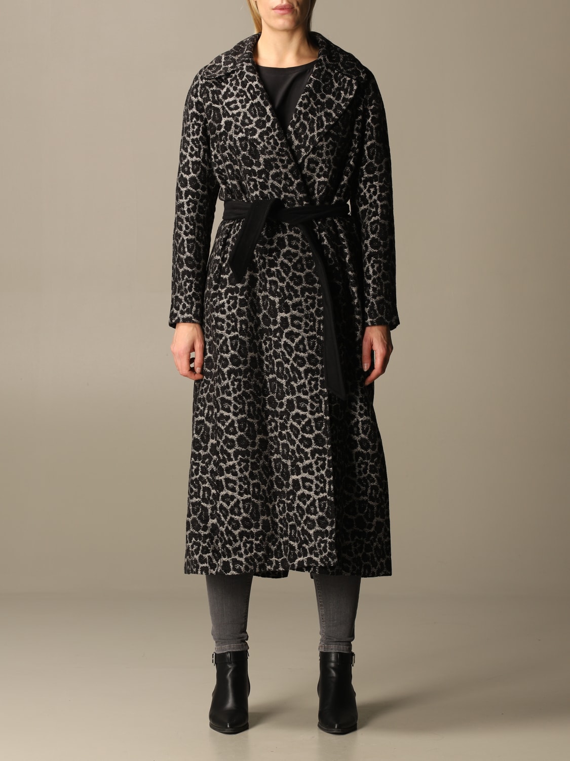 PALTO' COAT: Paola coat with animalier Paltò dressing gown, Multicolor - Img 1