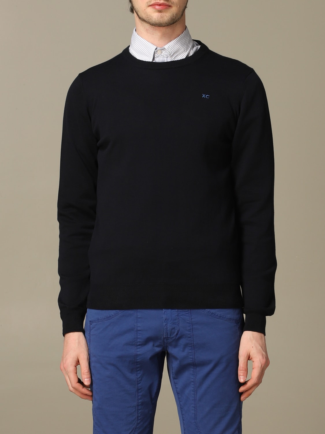 XC SWEATER: Sweater men XC, Navy - Img 1