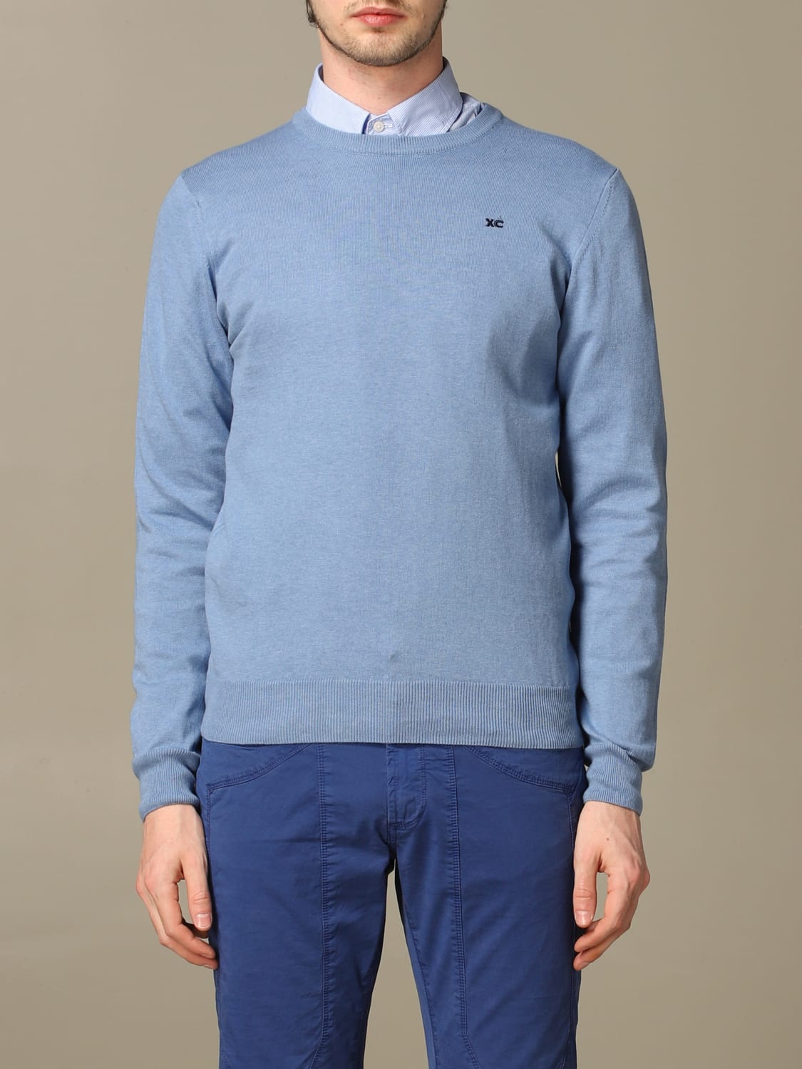 XC SWEATER: Sweater men XC, Gnawed Blue - Img 1