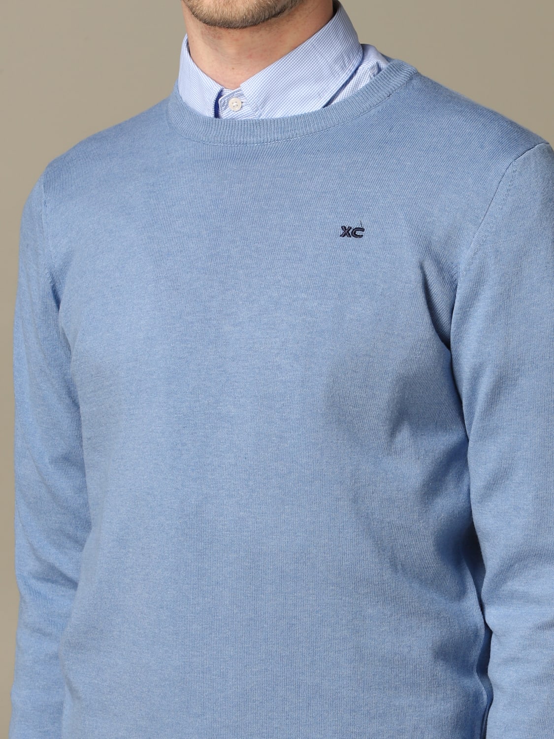 XC SWEATER: Sweater men XC, Gnawed Blue - Img 3