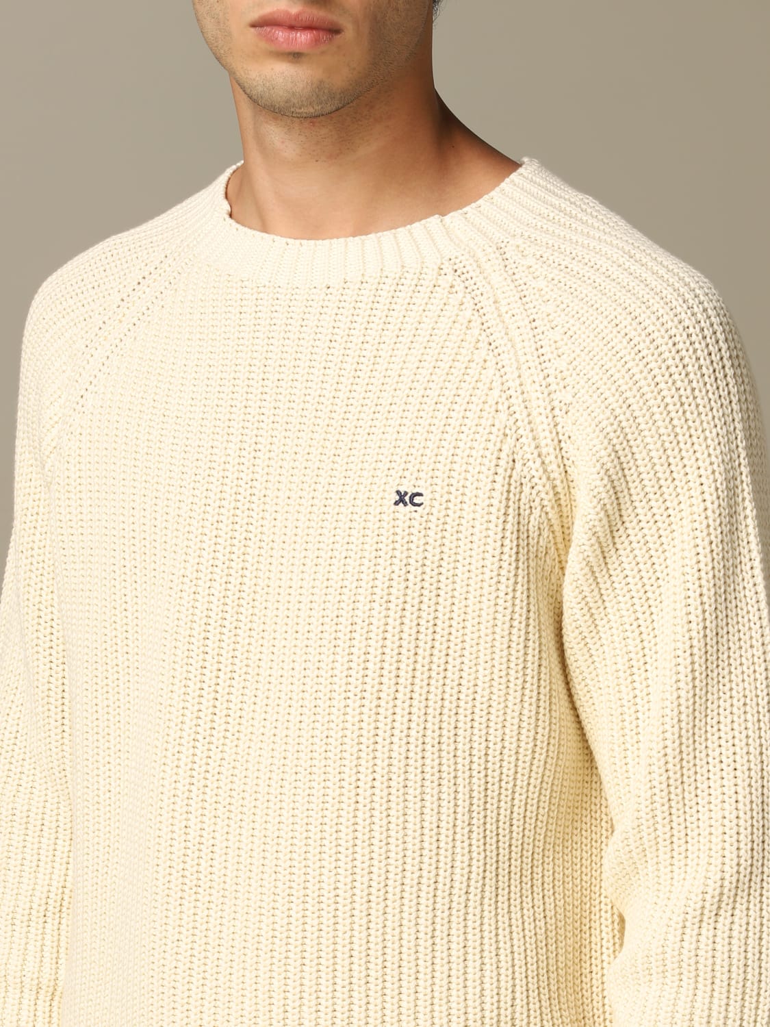 XC SWEATER: Sweater men XC, Yellow Cream - Img 3